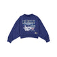 Los Angeles Dodgers Women's Throwback Cropped Washed Crewneck
