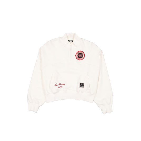 San Francisco 49ers Women's Chrome White Quarter Zip