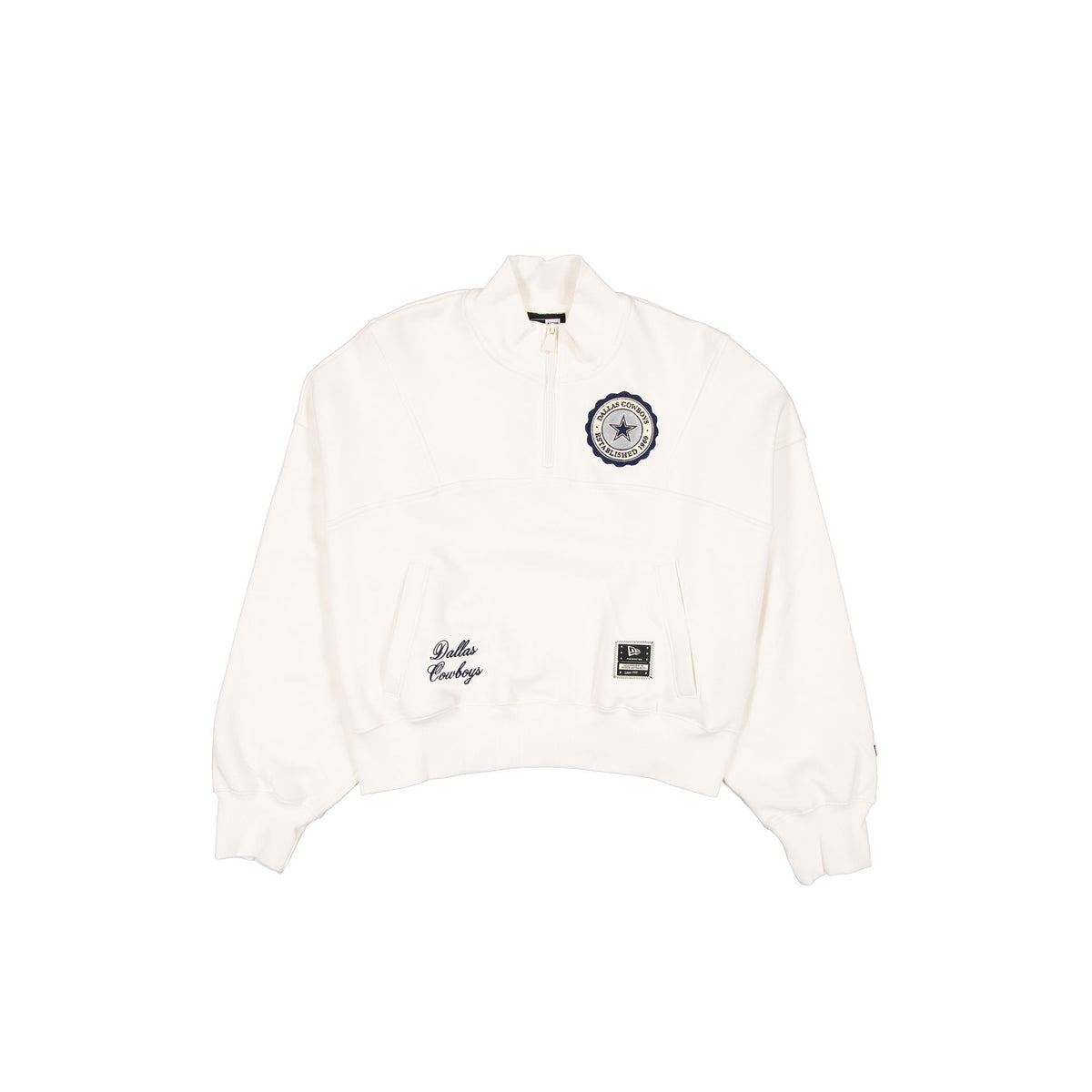 Dallas Cowboys Women's Chrome White Quarter Zip