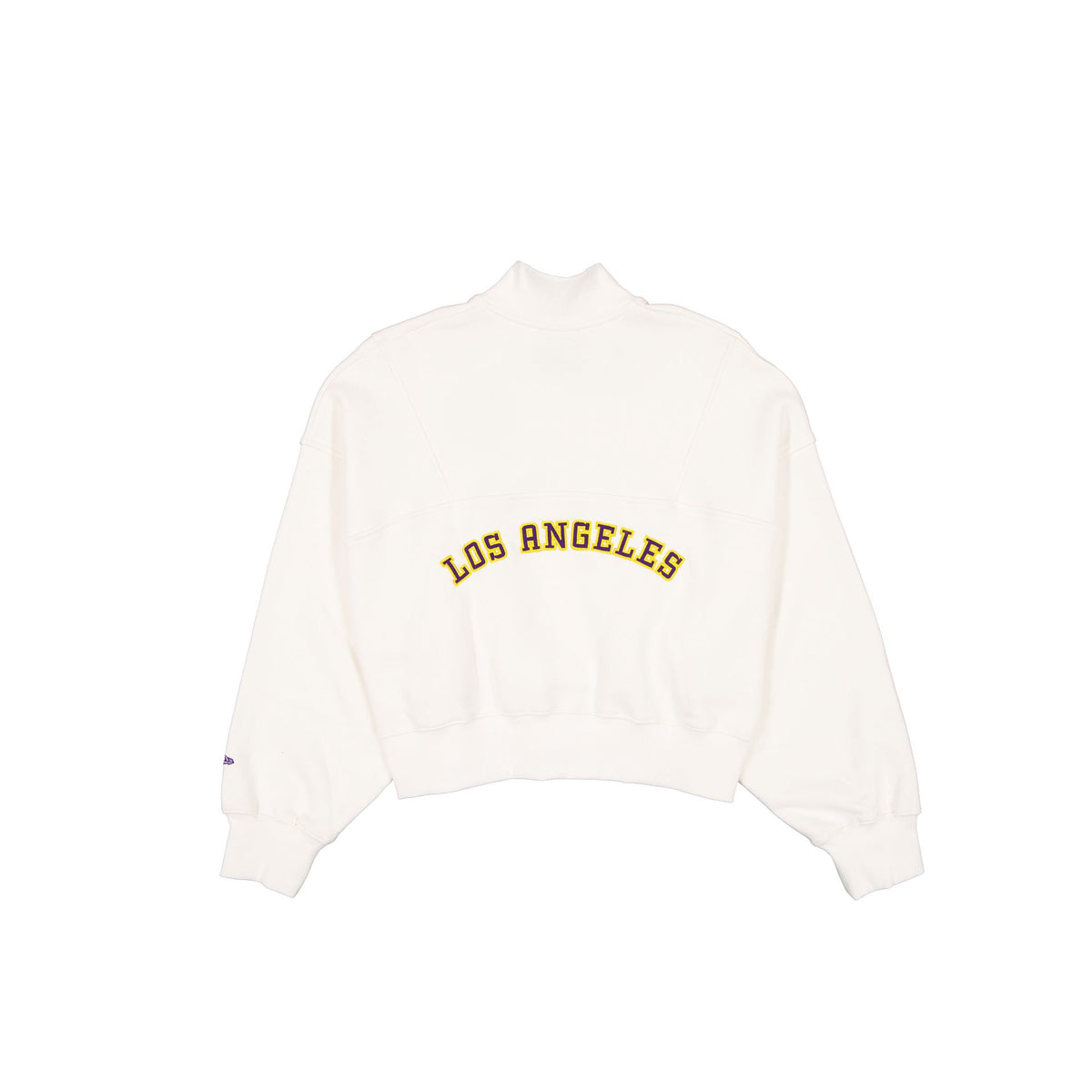Los Angeles Lakers Women's Chrome White Quarter Zip