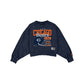 Chicago Bears Women's Throwback Cropped Washed Crewneck