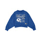 Dallas Cowboys Women's Throwback Cropped Washed Crewneck