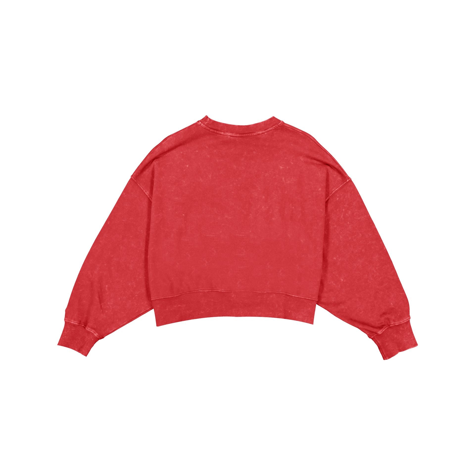 Detroit Red Wings Women's Throwback Cropped Washed Crewneck