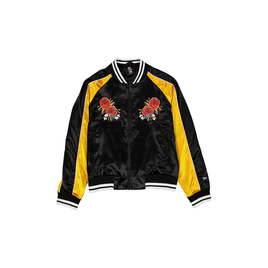 Pittsburgh Steelers Women's Floral Satin Varsity Jacket