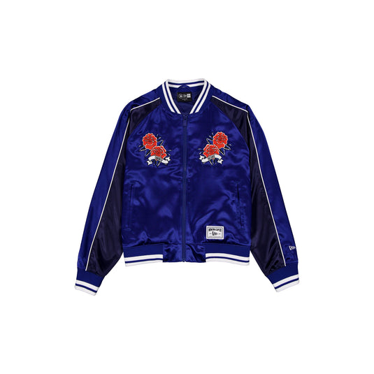 Toronto Blue Jays Women's Floral Satin Varsity Jacket