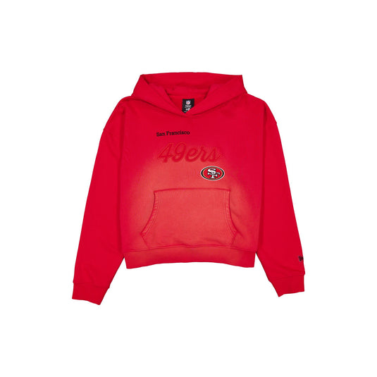 San Francisco 49ers Women's Washed Cropped Hoodie