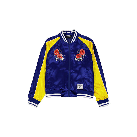 Golden State Warriors Women's Floral Satin Varsity Jacket
