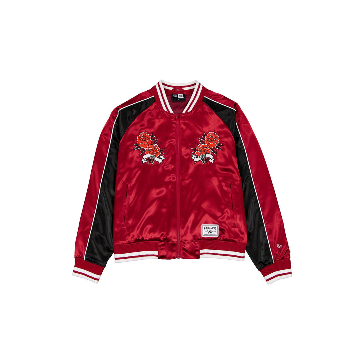 Miami Heat Women's Floral Satin Varsity Jacket