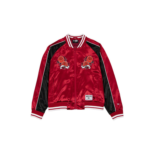 Miami Heat Women's Floral Satin Varsity Jacket