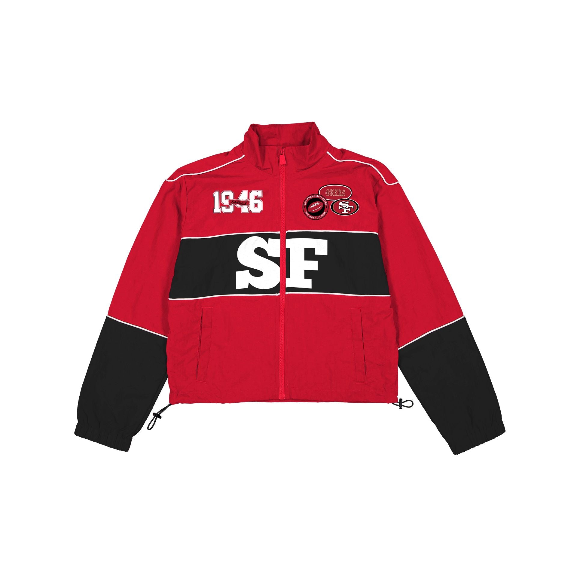 San Francisco 49ers Women's Cropped Windbreaker