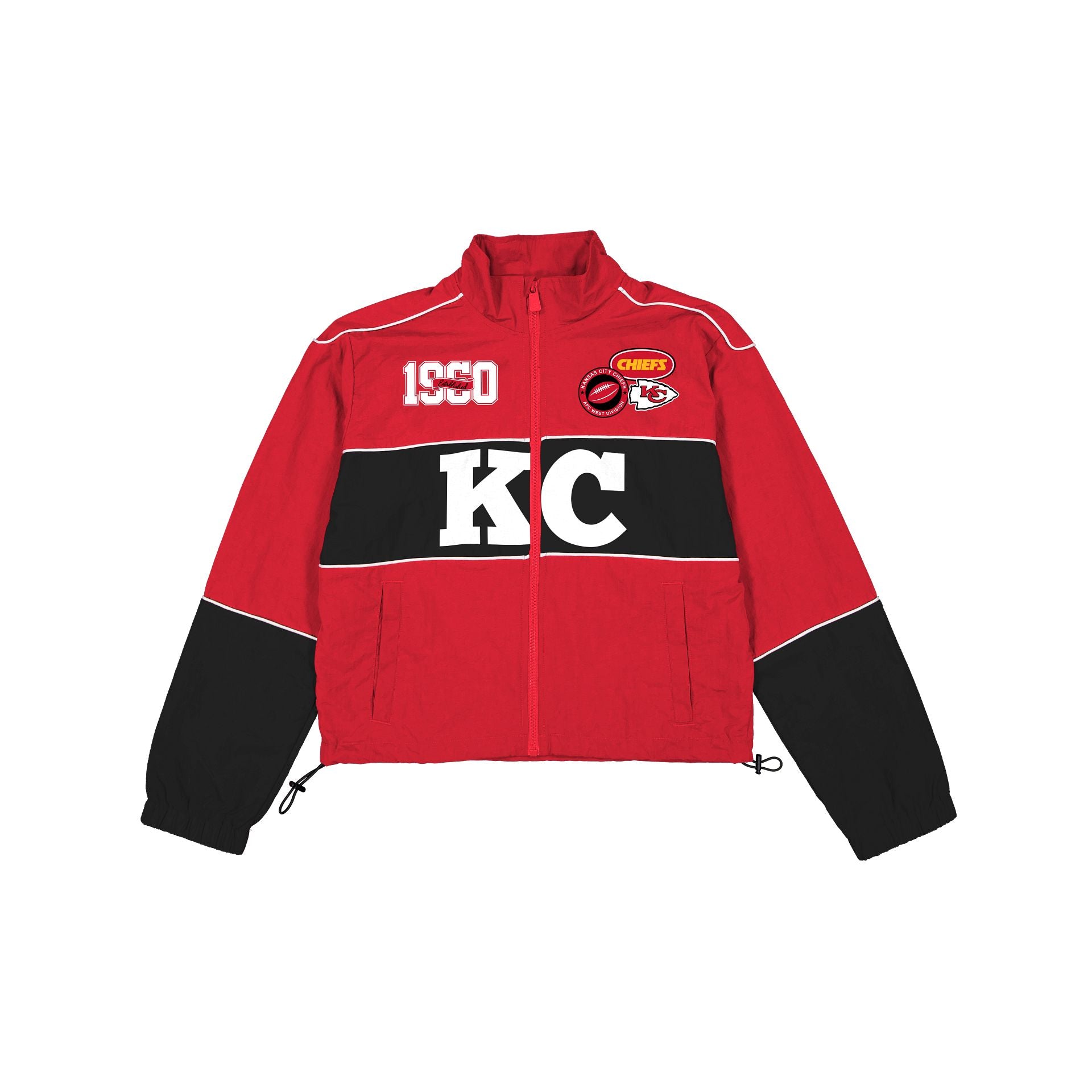 Kansas City Chiefs Women's Cropped Windbreaker