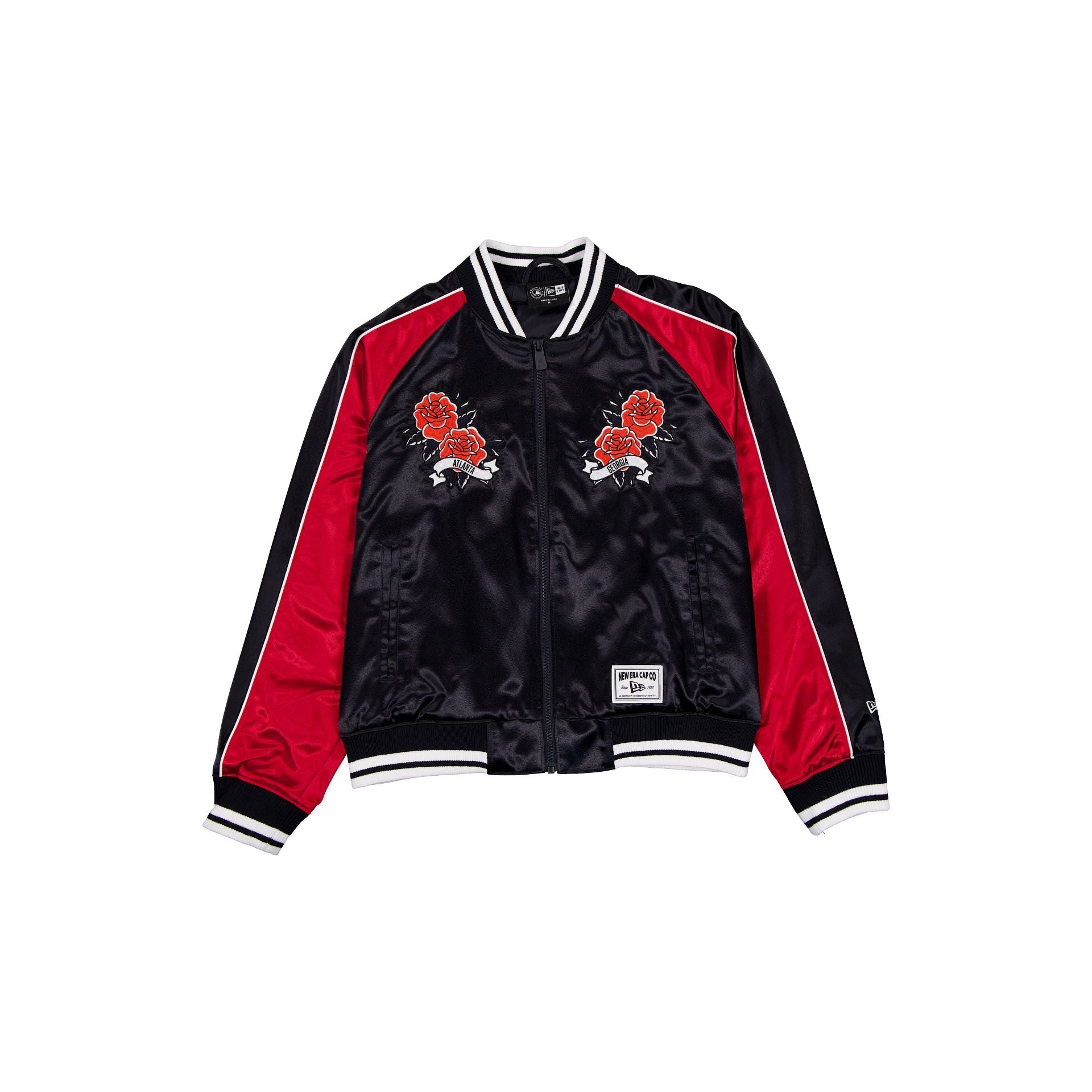 Atlanta Braves Women's Floral Satin Varsity Jacket
