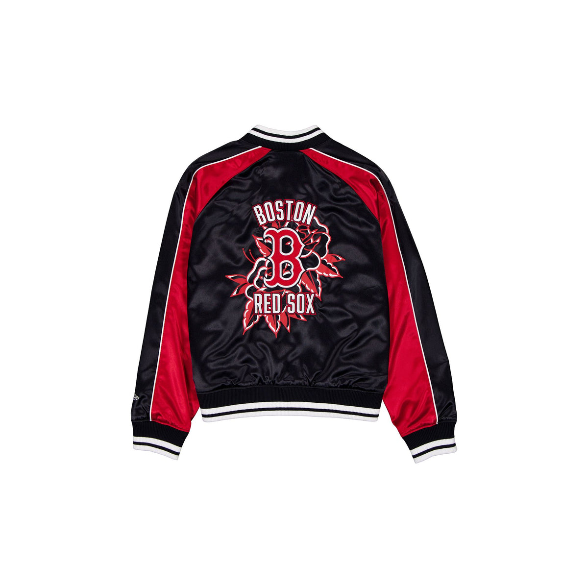 Boston Red Sox Women's Floral Satin Varsity Jacket