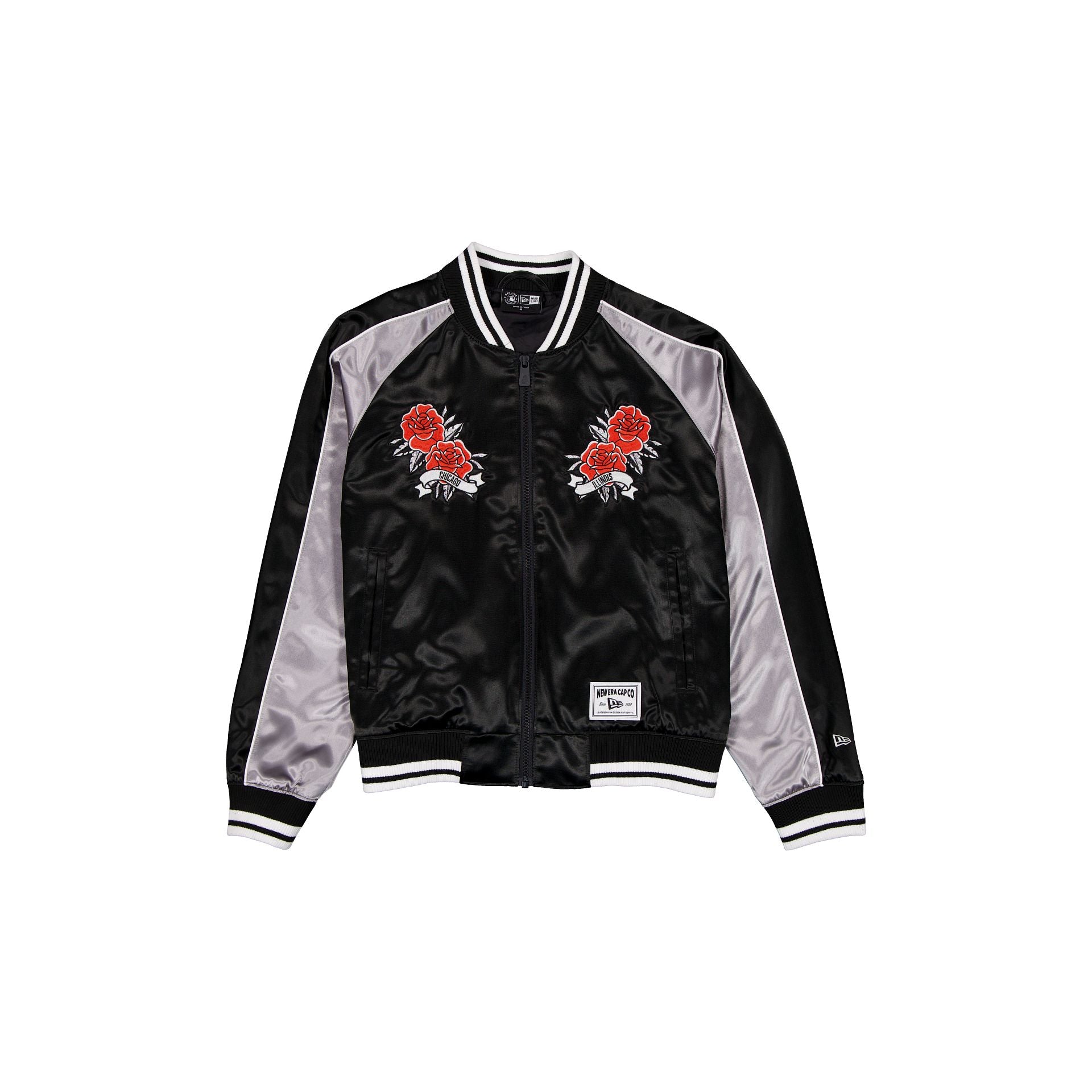 Chicago White Sox Women's Floral Satin Varsity Jacket