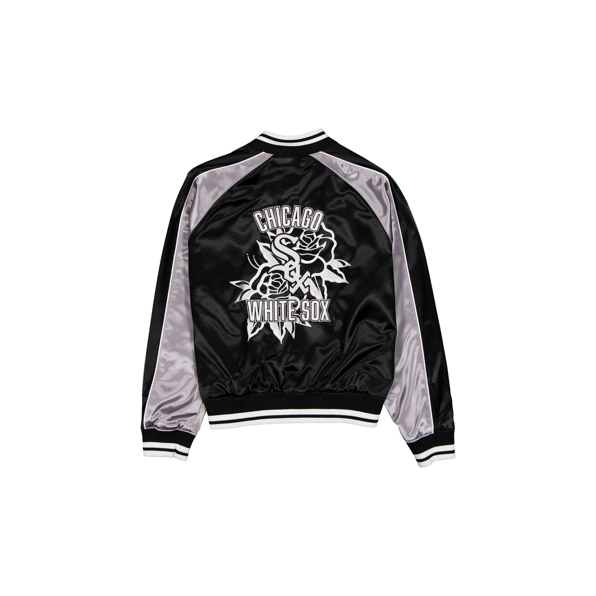 Chicago White Sox Women's Floral Satin Varsity Jacket