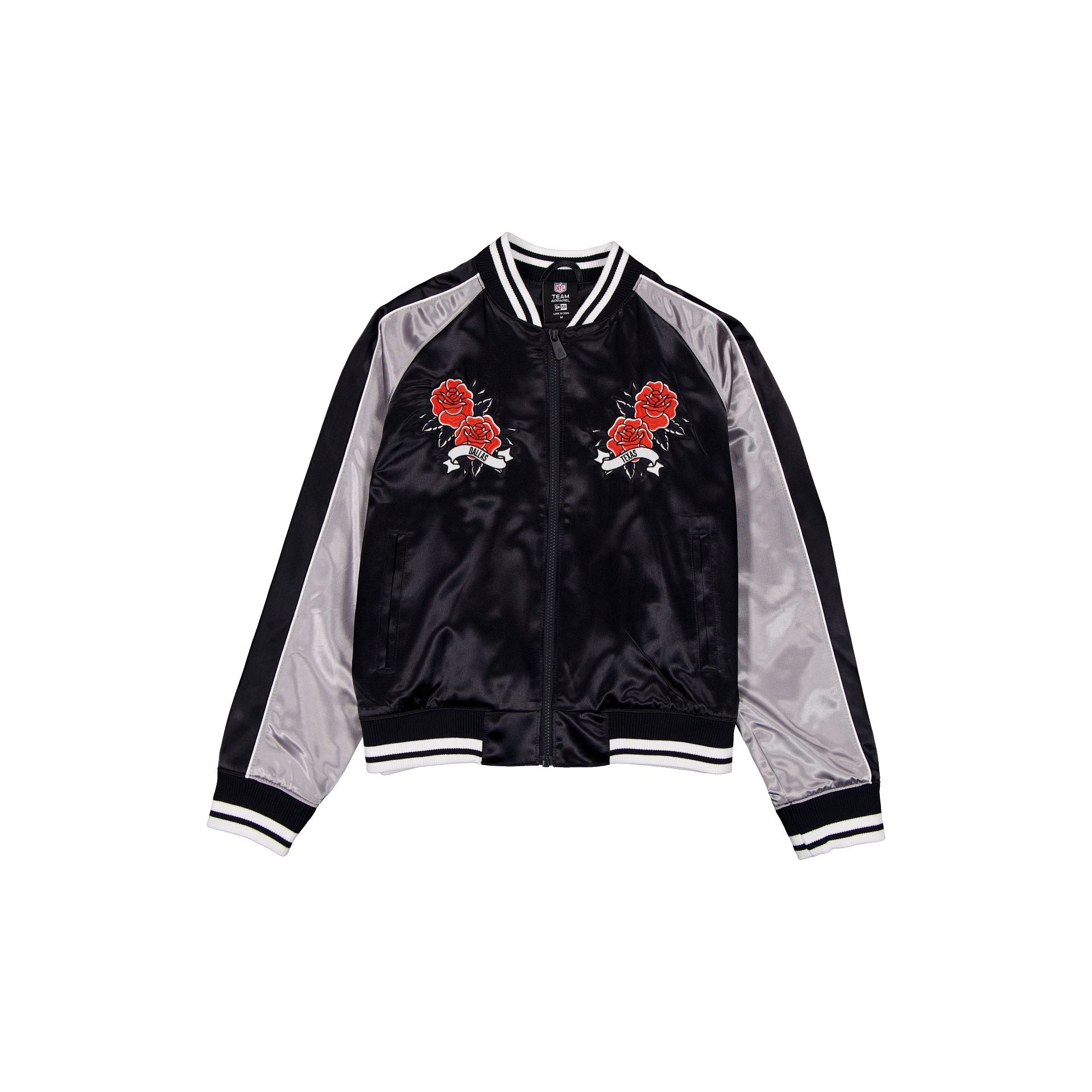 Dallas Cowboys Women's Floral Satin Varsity Jacket