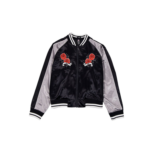 Dallas Cowboys Women's Floral Satin Varsity Jacket