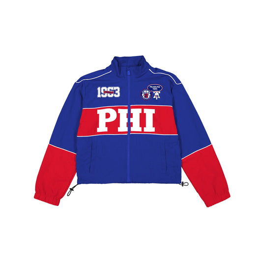 Philadelphia 76ers Women's Cropped Windbreaker