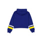 Golden State Warriors Women's Throwback Cropped Tie Hoodie