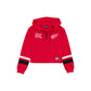 Detroit Red Wings Women's Throwback Cropped Tie Hoodie