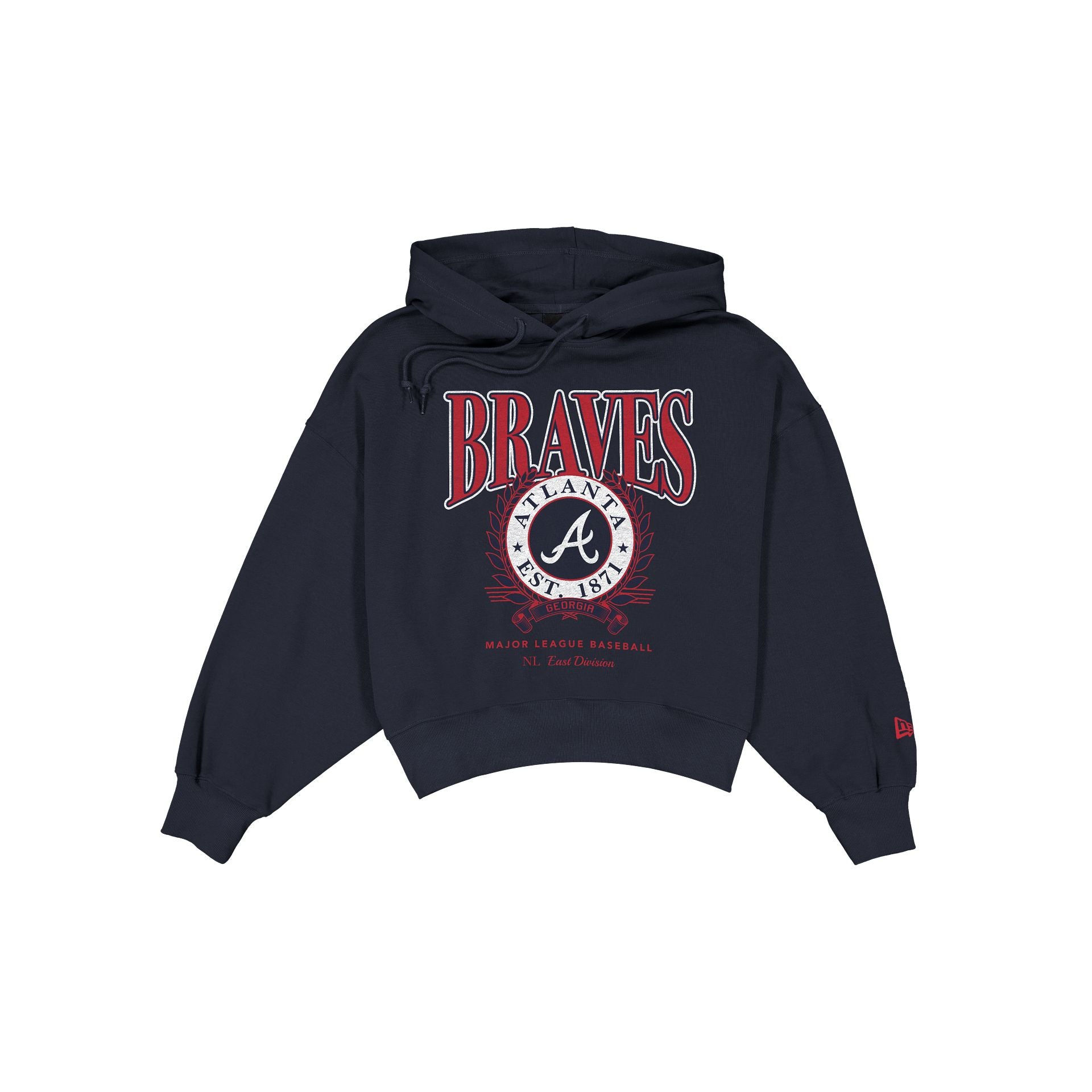 Atlanta Braves Women's Boxy Laurel Hoodie