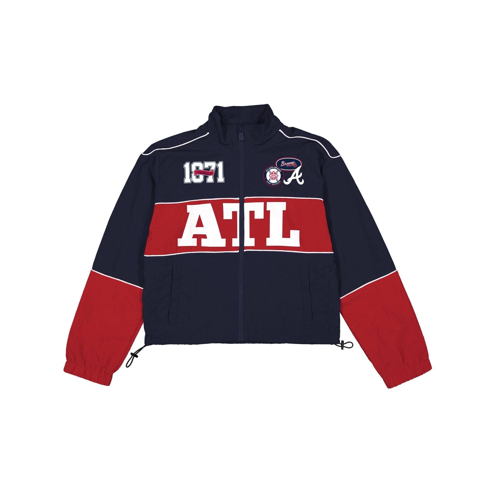 Atlanta Braves Women's Cropped Windbreaker