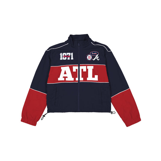 Atlanta Braves Women's Cropped Windbreaker