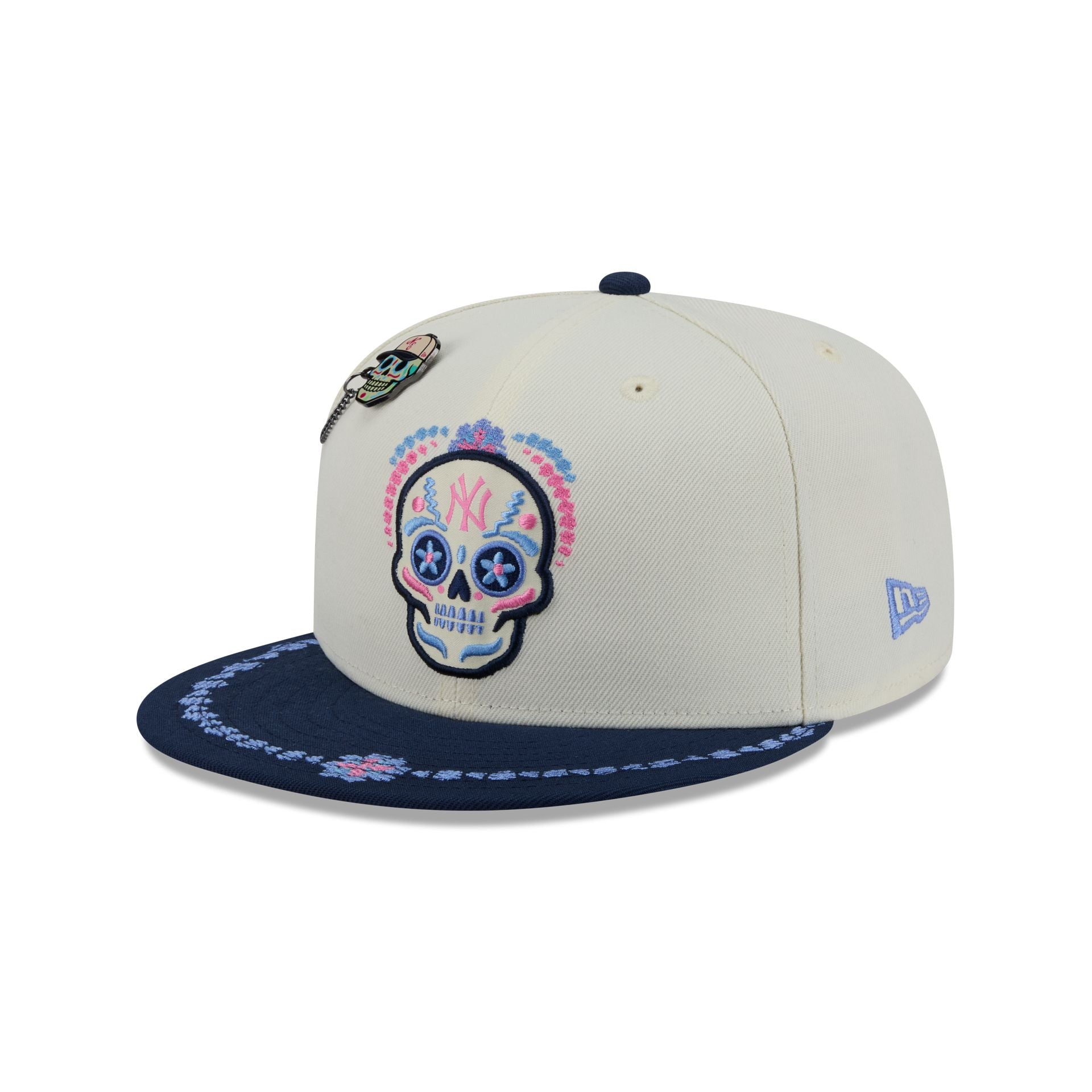 New York Yankees Day of the Dead Chrome White 59FIFTY Fitted Hat