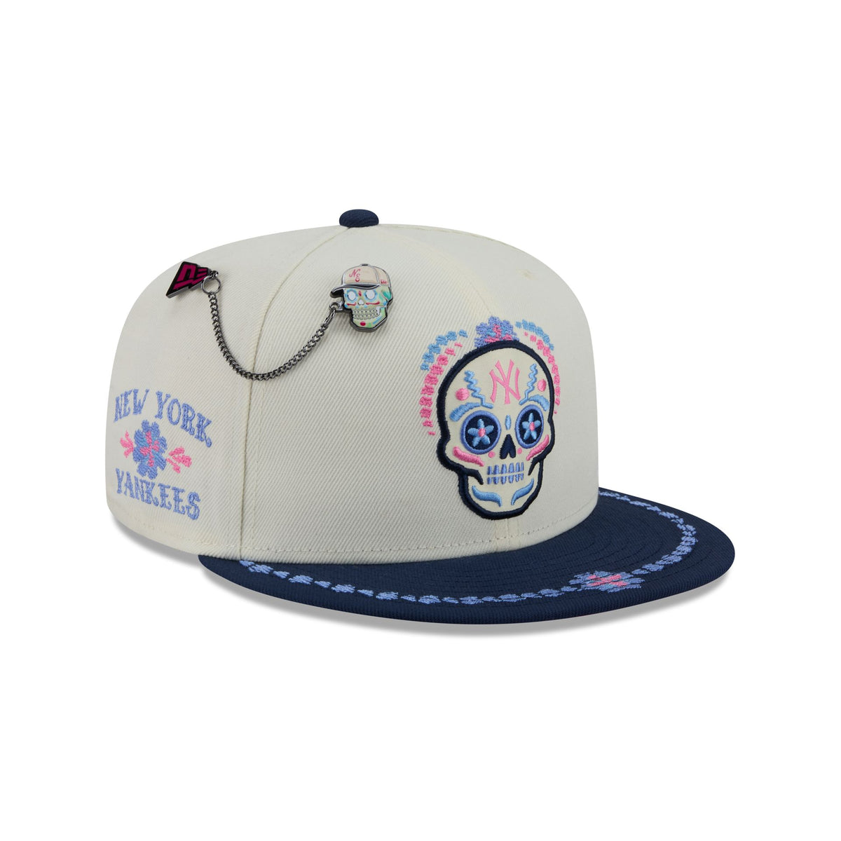 New York Yankees Day of the Dead Chrome White 59FIFTY Fitted Hat