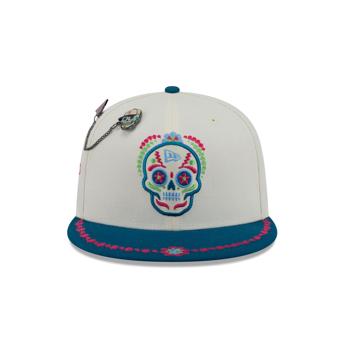 New Era Cap Day of the Dead Chrome White 59FIFTY Fitted Hat