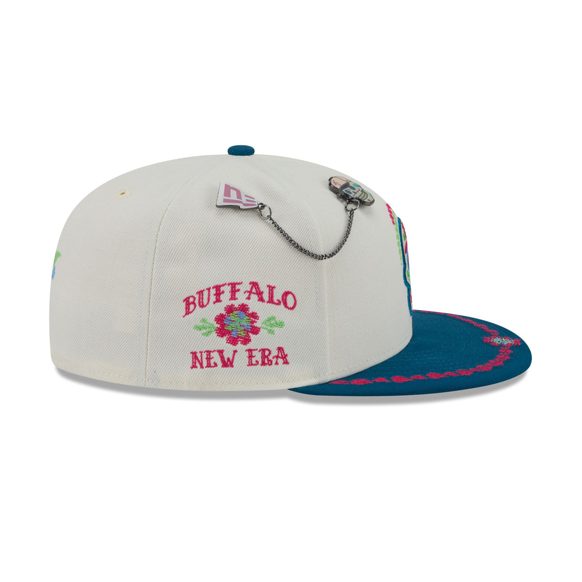 New Era Cap Day of the Dead Chrome White 59FIFTY Fitted Hat