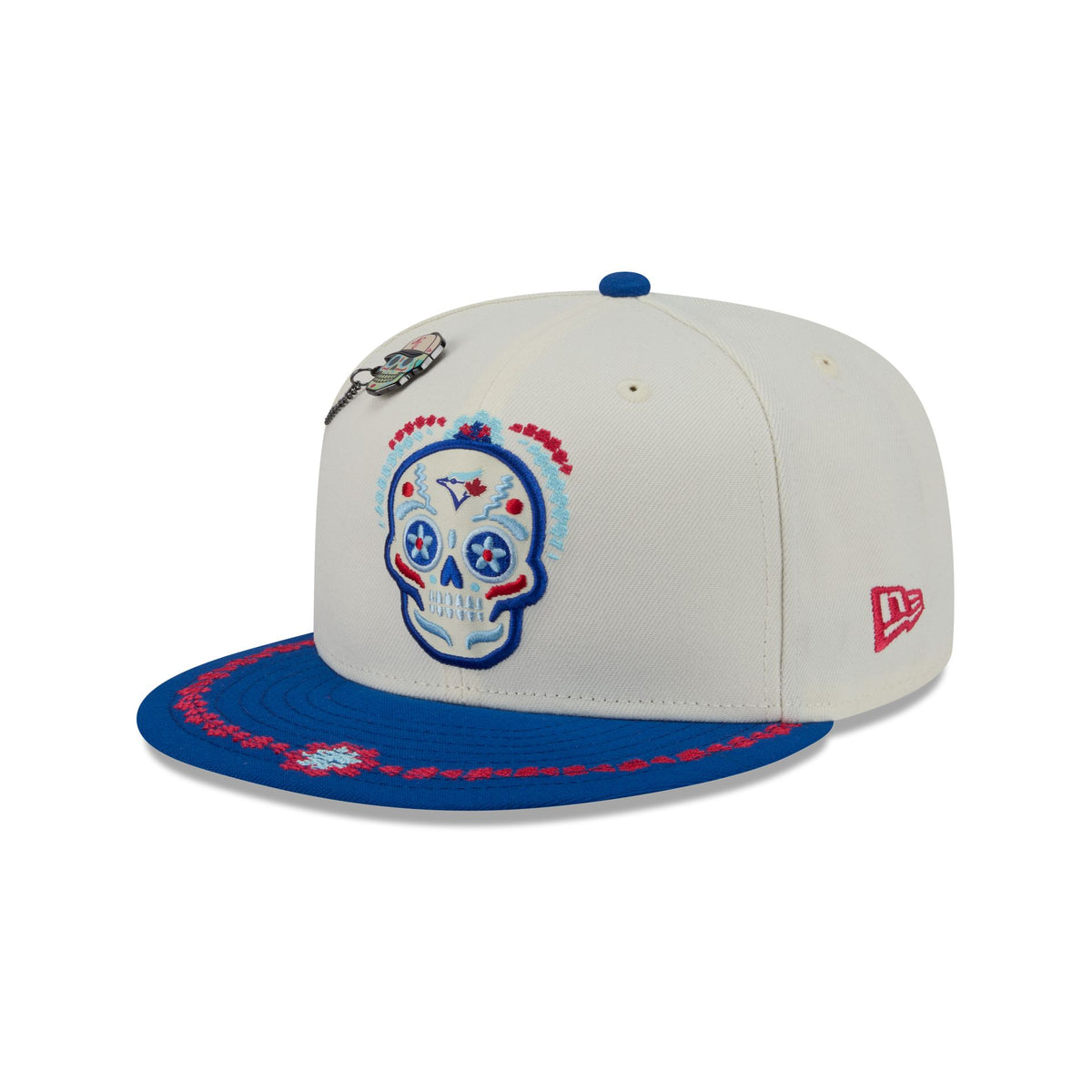 Toronto Blue Jays Day of the Dead Chrome White 59FIFTY Fitted Hat