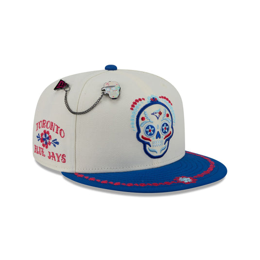 Toronto Blue Jays Day of the Dead Chrome White 59FIFTY Fitted Hat