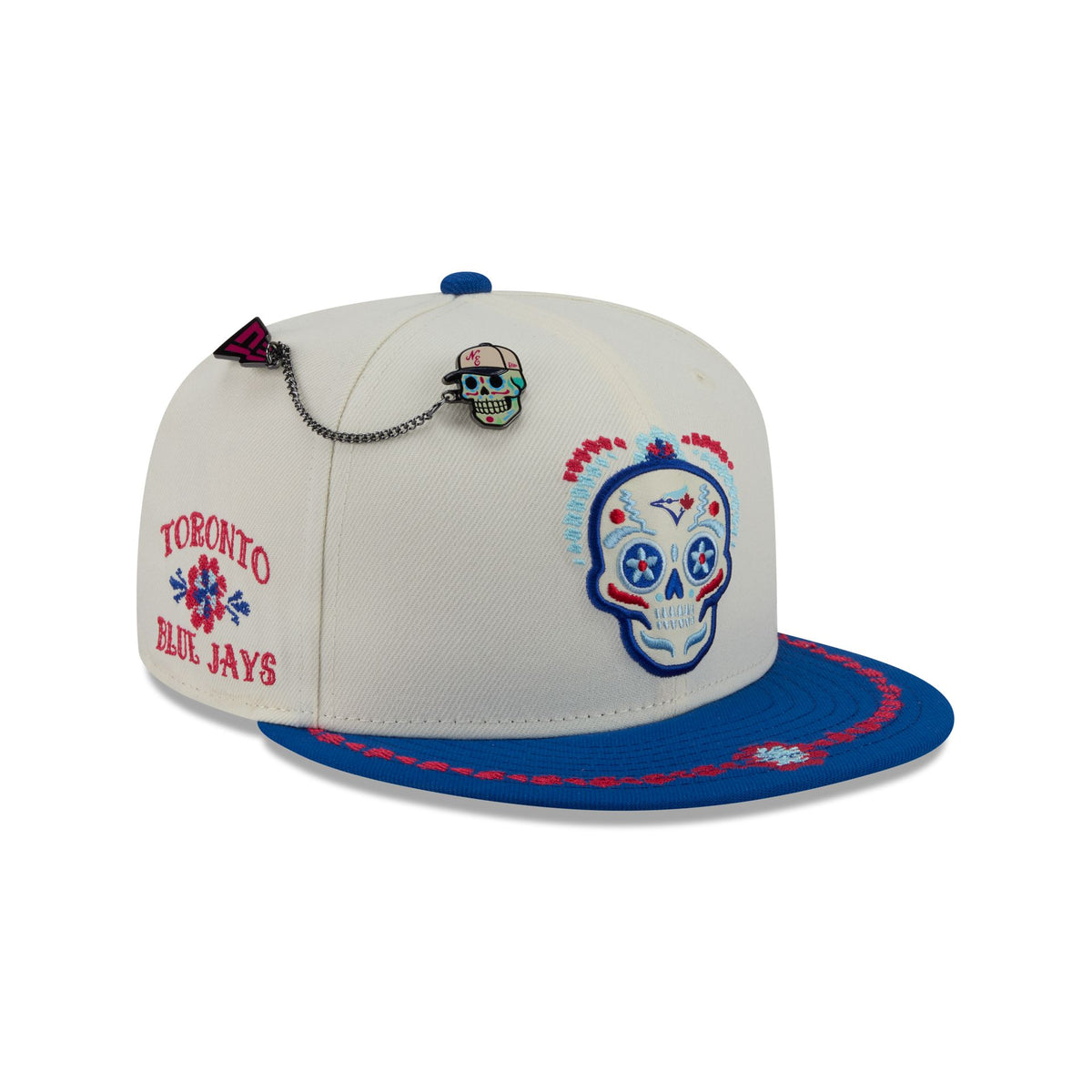 Toronto Blue Jays Day of the Dead Chrome White 59FIFTY Fitted Hat
