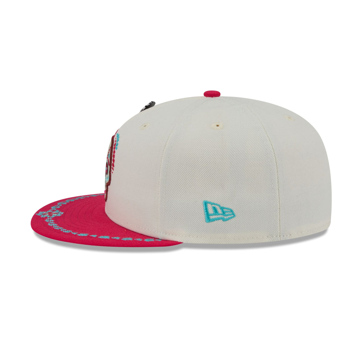 Los Angeles Angels Day of the Dead Chrome White 59FIFTY Fitted Hat