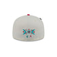 Los Angeles Angels Day of the Dead Chrome White 59FIFTY Fitted Hat