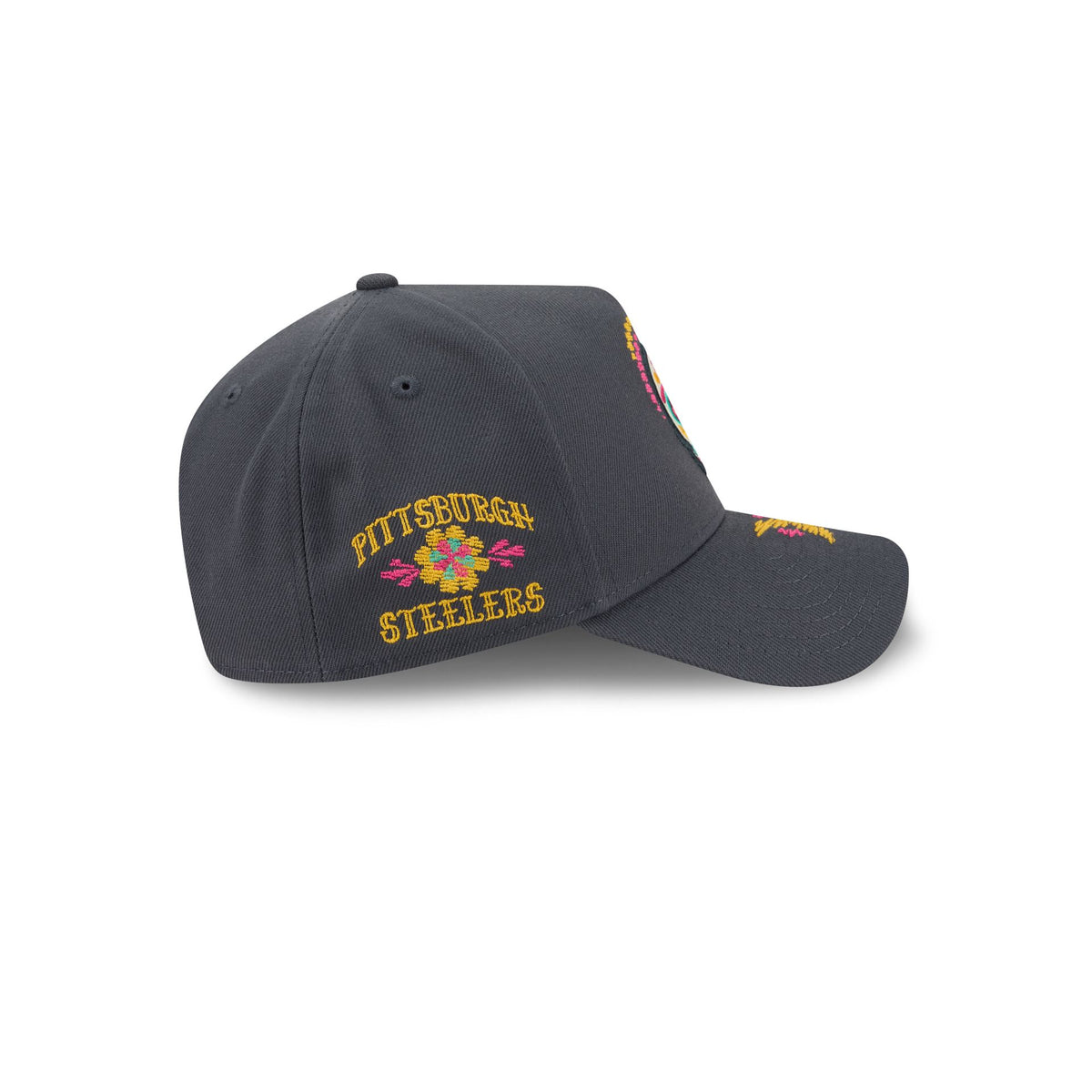 Pittsburgh Steelers Day of the Dead 9FORTY A-Frame Snapback Hat