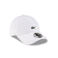 New Era Cap x Lacoste Optic White 9FORTY Adjustable Hat