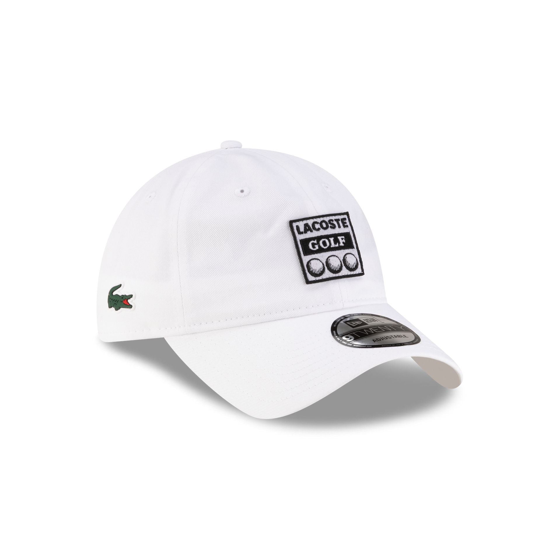 New Era Cap x Lacoste Ball Optic White 9TWENTY Adjustable Hat