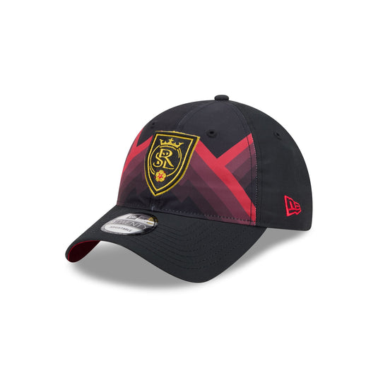 Real Salt Lake 2026 Jersey Hook Black 9TWENTY Adjustable Hat - New Era Cap