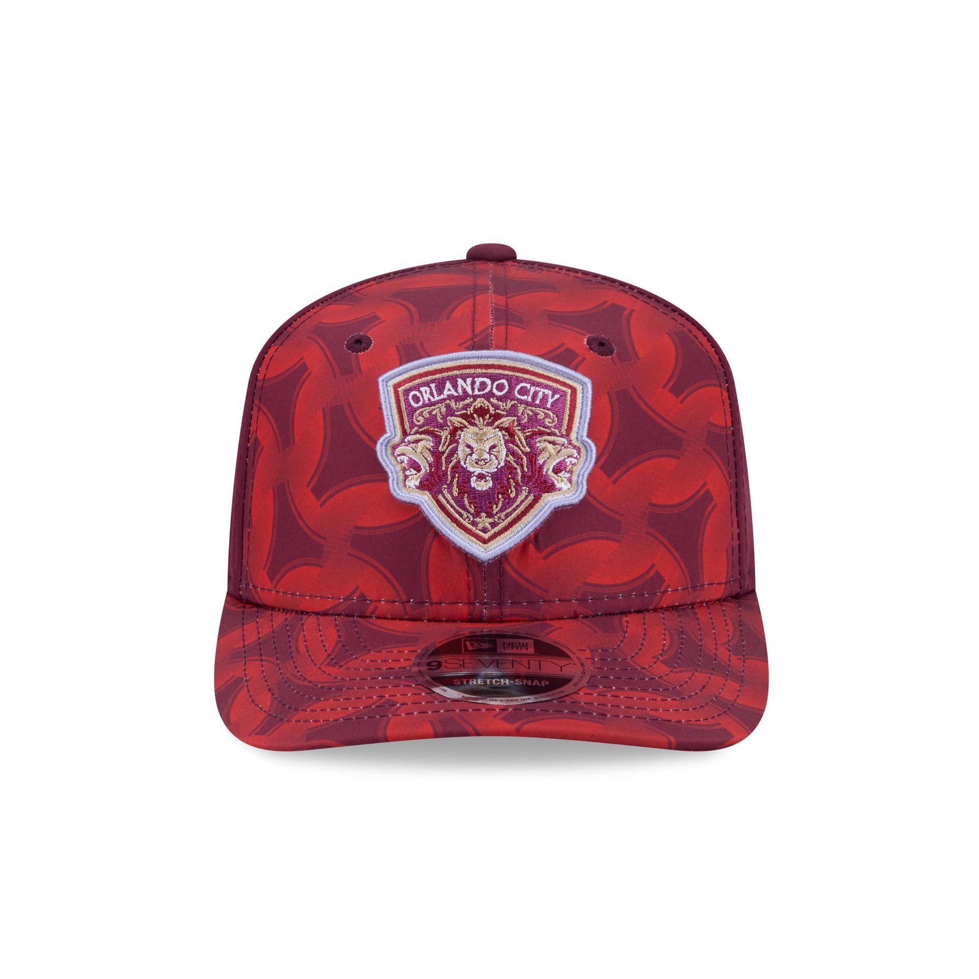 Orlando City SC 2026 Jersey Hook Red 9SEVENTY Stretch-Snap Hat