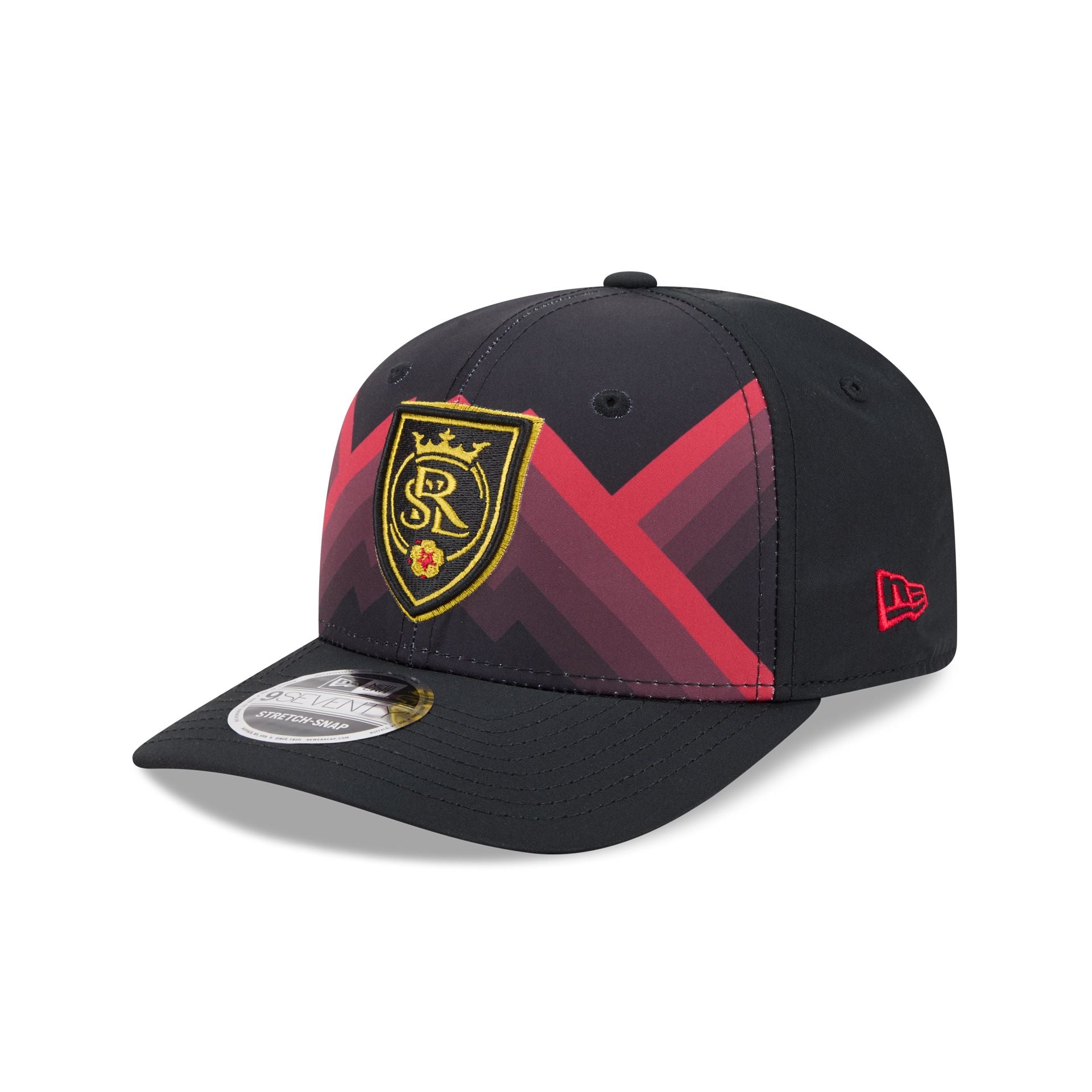 Real Salt Lake 2026 Third Jersey Hook Black 9SEVENTY Stretch-Snap Hat