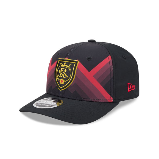 Real Salt Lake 2026 Jersey Hook Black 9SEVENTY Stretch-Snap Hat - New Era Cap