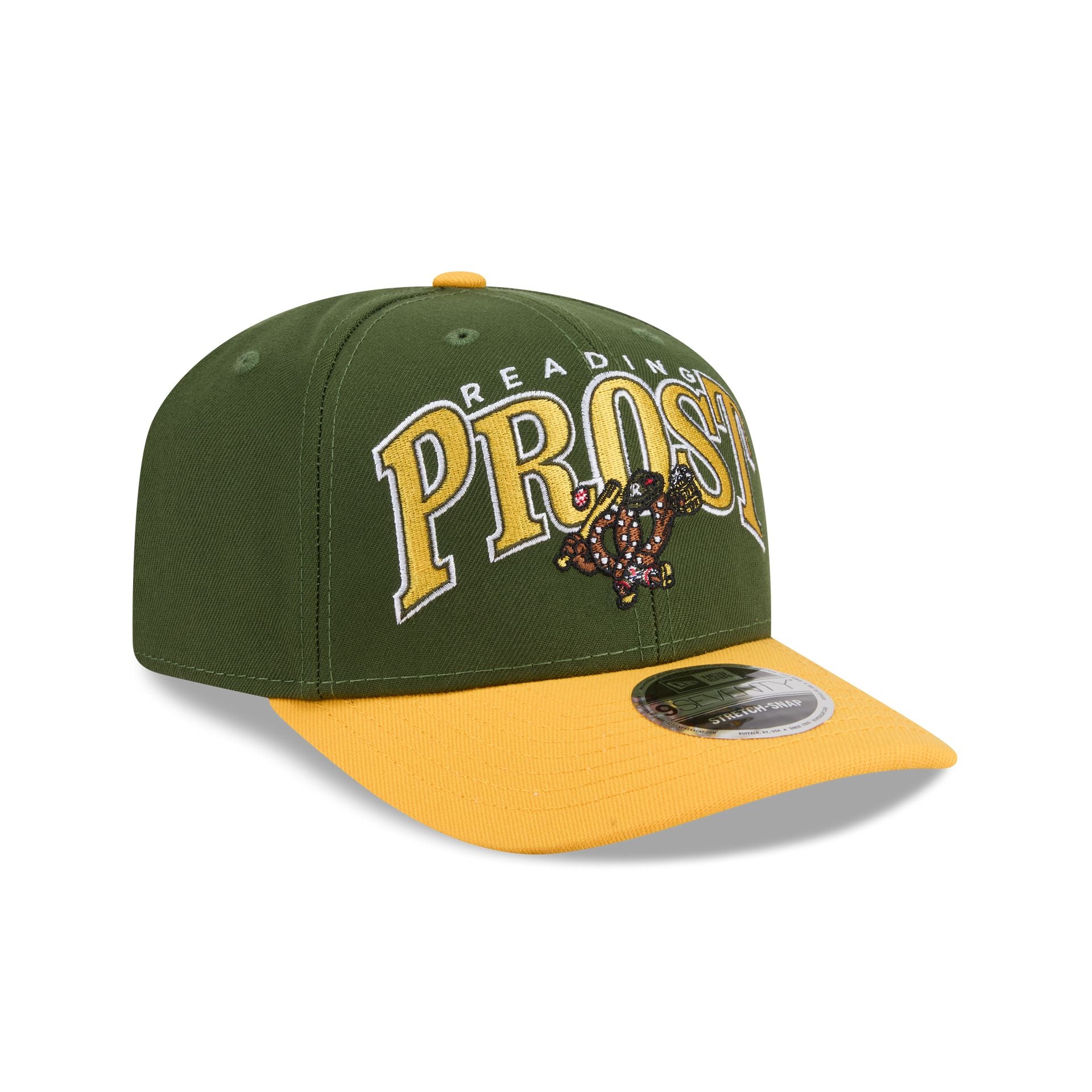 Reading Fightin Phils Theme Night Wordmark Green 9SEVENTY Stretch-Snap Hat