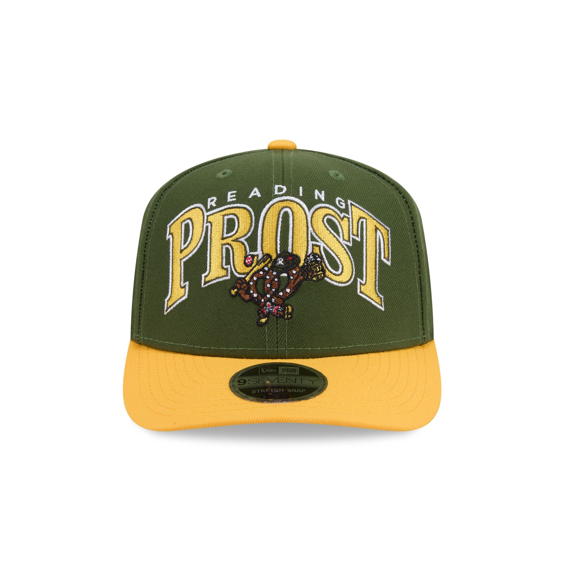 Reading Fightin Phils Theme Night Wordmark Green 9SEVENTY Stretch-Snap Hat