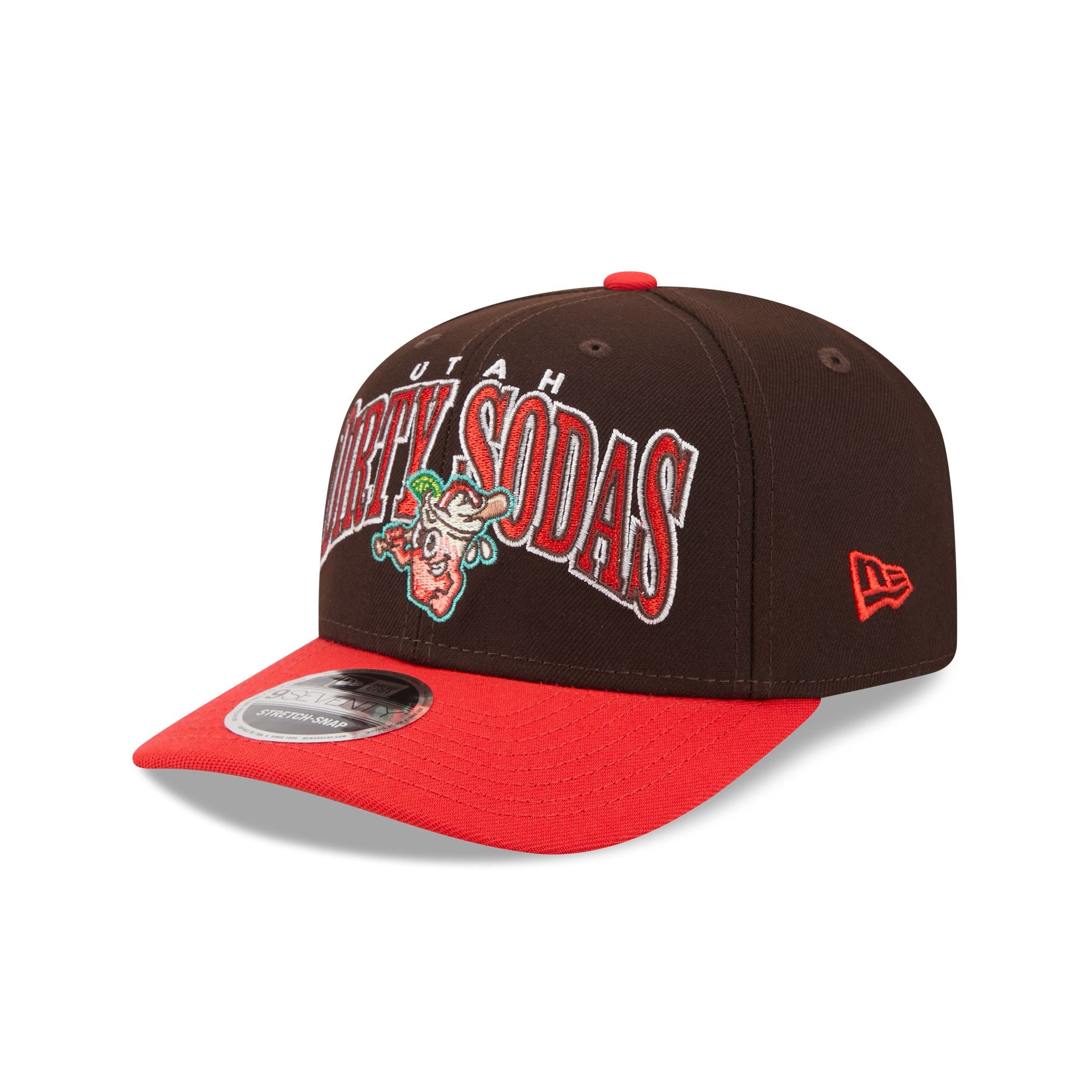 Salt Lake Bees Theme Night Brown 9SEVENTY Stretch-Snap Hat