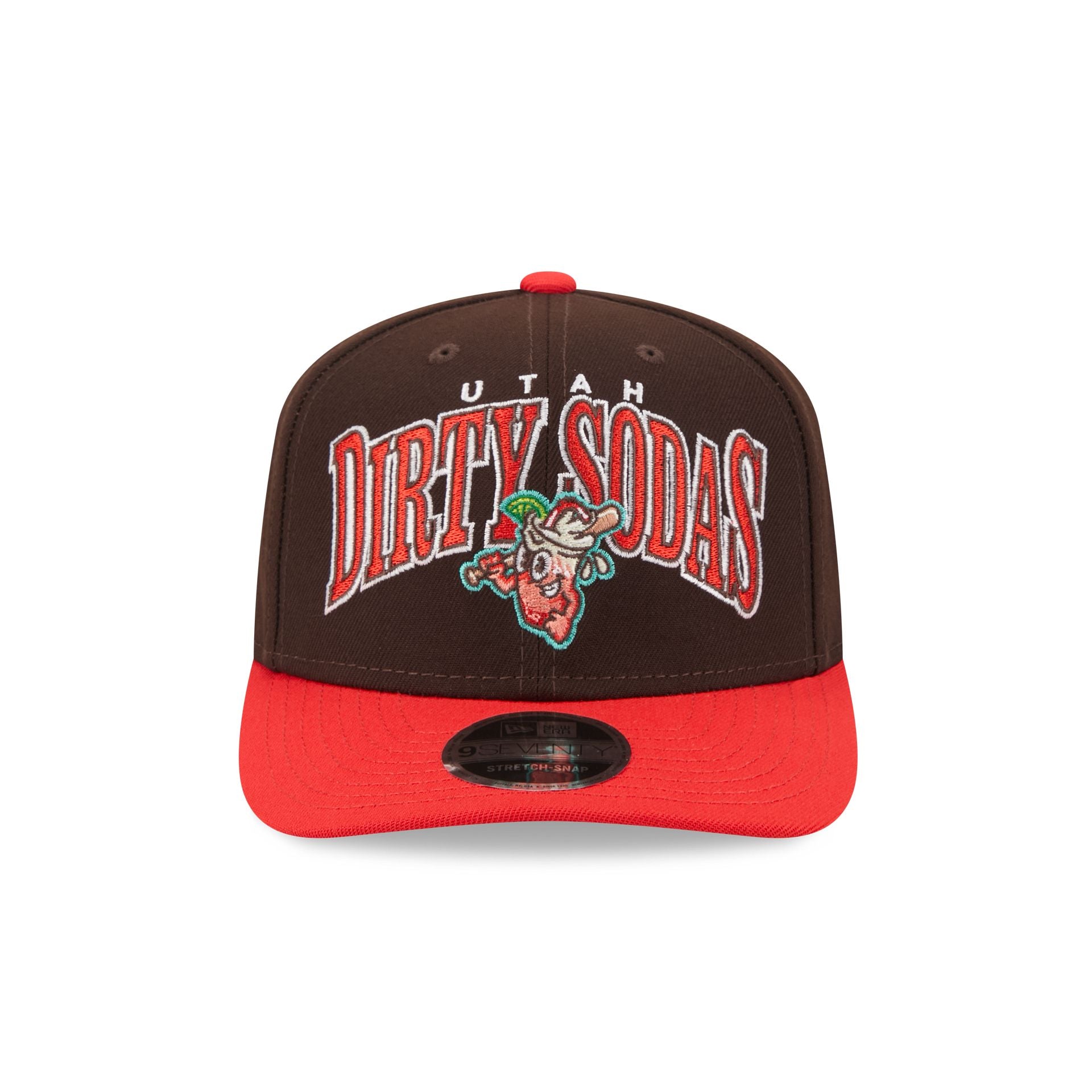 Salt Lake Bees Theme Night Brown 9SEVENTY Stretch-Snap Hat