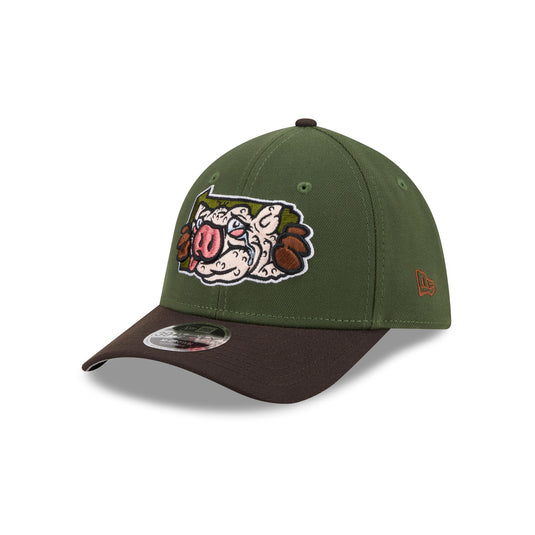Lehigh Valley IronPigs Theme Night Green 39THIRTY M-Crown Stretch Fit Hat - New Era Cap