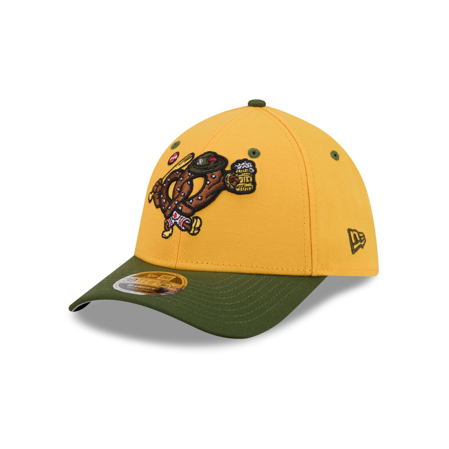 Reading Fightin Phils Theme Night Yellow 39THIRTY M-Crown Stretch Fit Hat