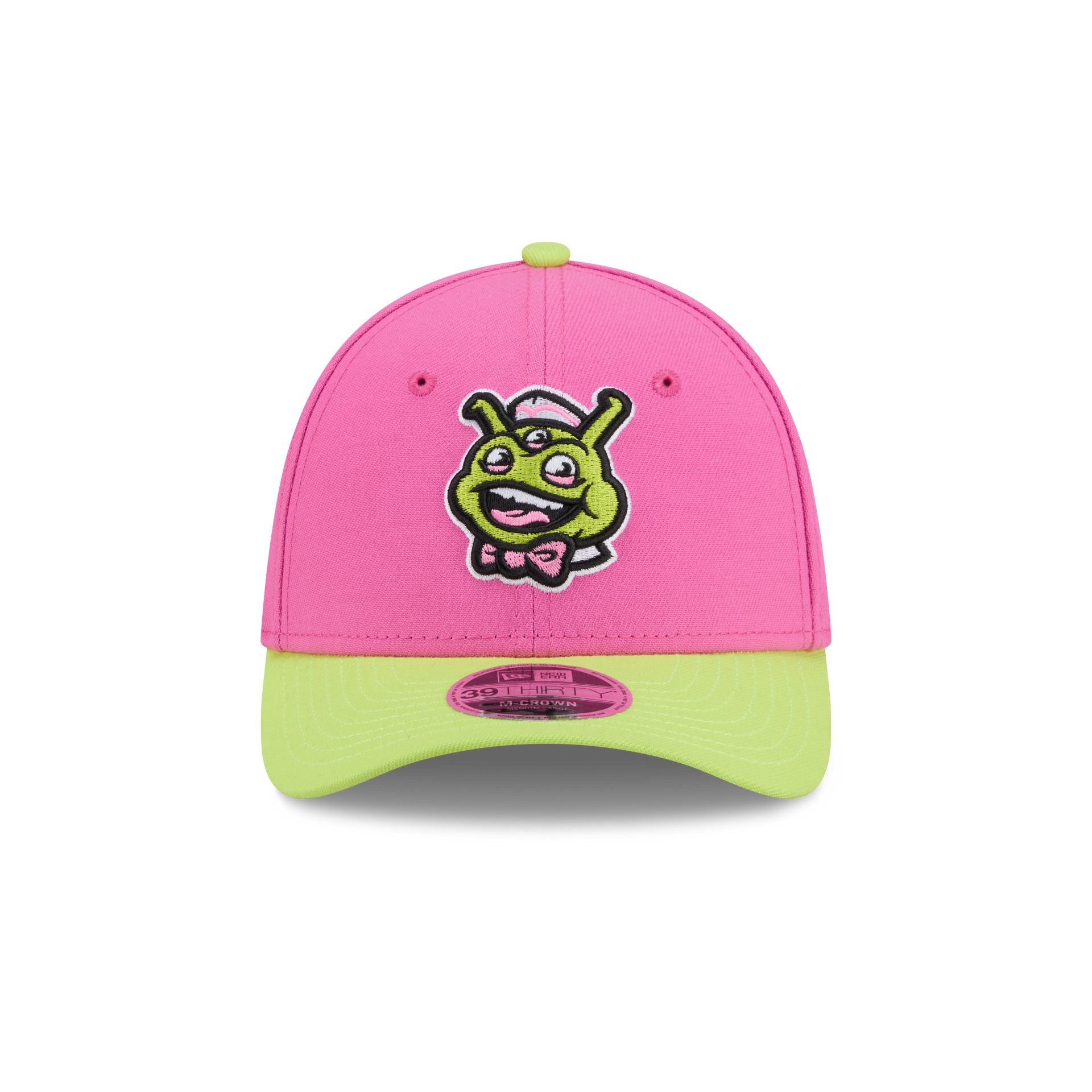Binghamton Rumble Ponies Theme Night Pink 39THIRTY M-Crown Stretch Fit Hat